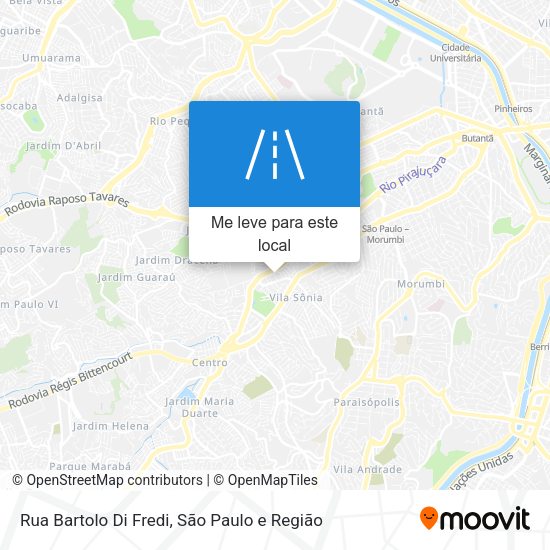 Rua Bartolo Di Fredi mapa
