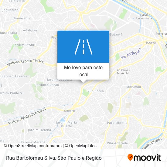 Rua Bartolomeu Silva mapa
