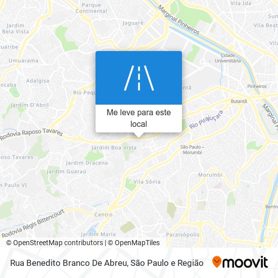 Rua Benedito Branco De Abreu mapa