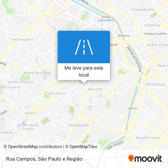Rua Campos mapa