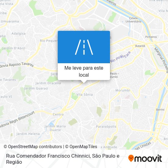 Rua Comendador Francisco Chinnici mapa