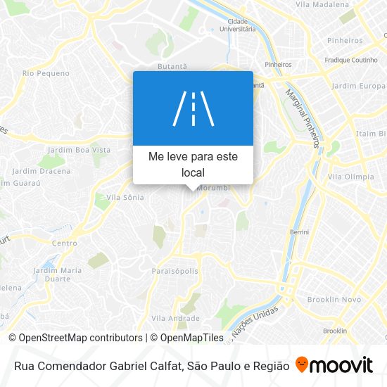 Rua Comendador Gabriel Calfat mapa
