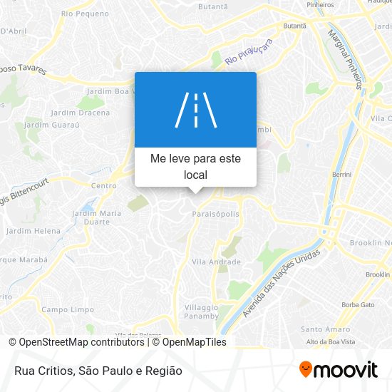 Rua Critios mapa