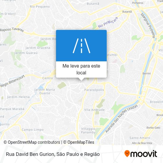 Rua David Ben Gurion mapa