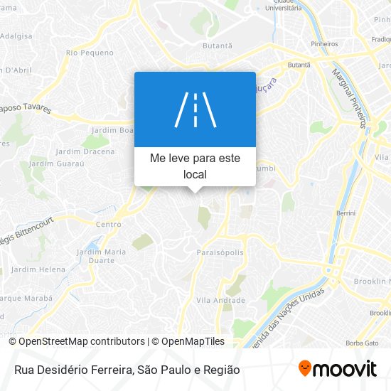 Rua Desidério Ferreira mapa