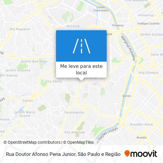 Rua Doutor Afonso Pena Junior mapa