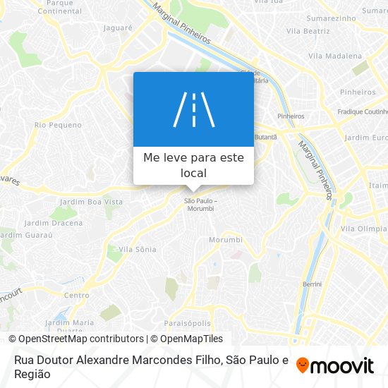 Rua Doutor Alexandre Marcondes Filho mapa