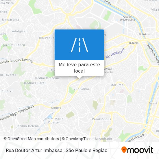 Rua Doutor Artur Imbassai mapa