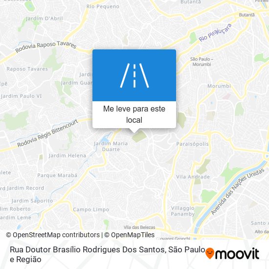 Rua Doutor Brasílio Rodrigues Dos Santos mapa