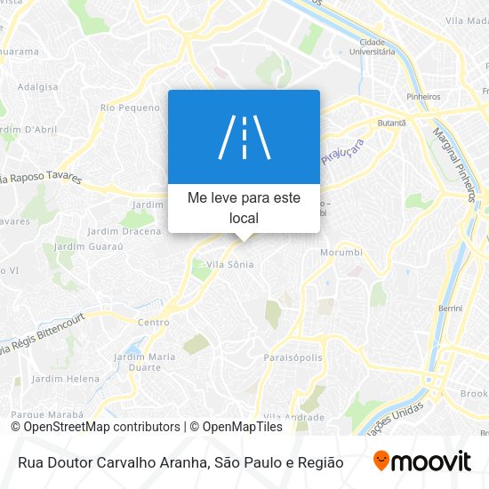 Rua Doutor Carvalho Aranha mapa