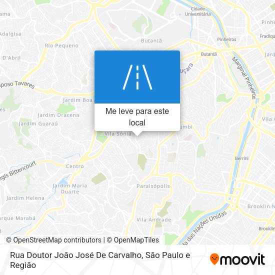 Rua Doutor João José De Carvalho mapa