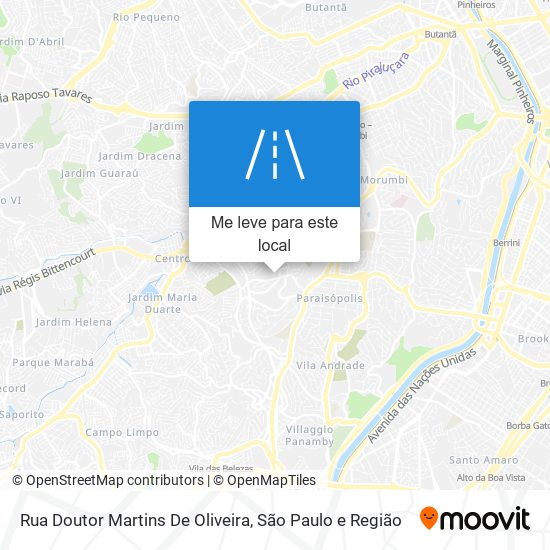 Rua Doutor Martins De Oliveira mapa