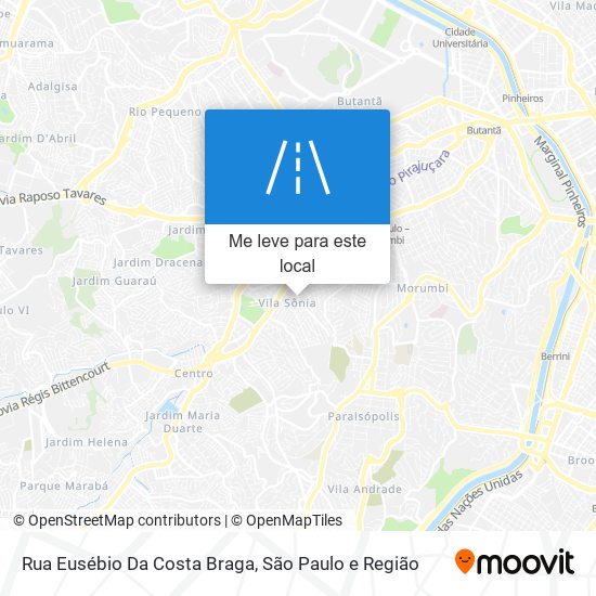 Rua Eusébio Da Costa Braga mapa