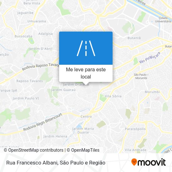 Rua Francesco Albani mapa