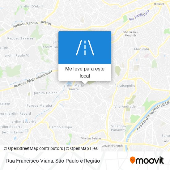 Rua Francisco Viana mapa