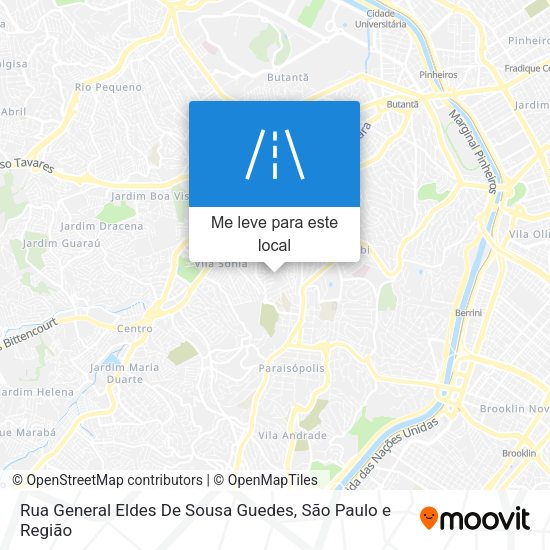 Rua General Eldes De Sousa Guedes mapa