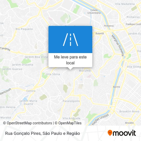 Rua Gonçalo Pires mapa