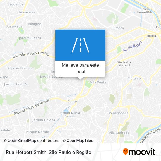 Rua Herbert Smith mapa