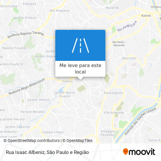 Rua Isaac Albeniz mapa