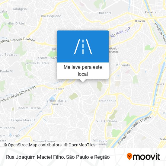 Rua Joaquim Maciel Filho mapa