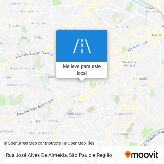 Rua José Alves De Almeida mapa