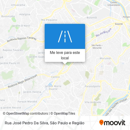 Rua José Pedro Da Silva mapa