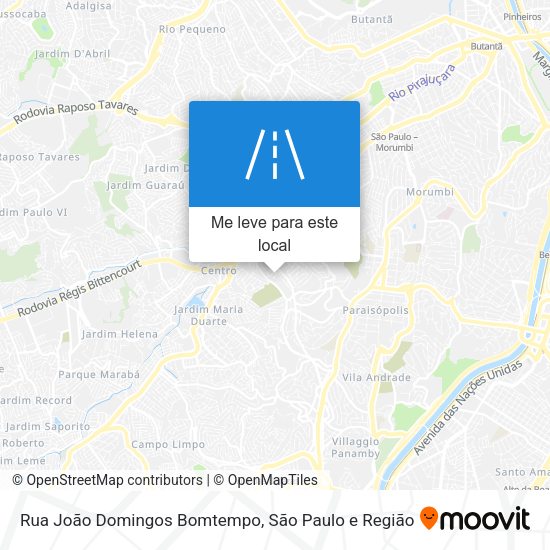 Rua João Domingos Bomtempo mapa