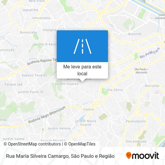 Rua Maria Silveira Camargo mapa