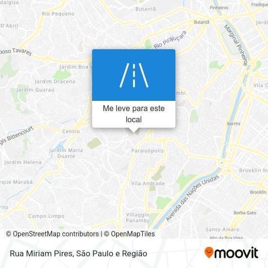 Rua Miriam Pires mapa