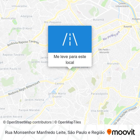 Rua Monsenhor Manfredo Leite mapa