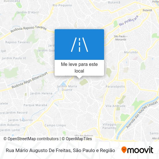 Rua Mário Augusto De Freitas mapa