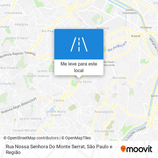 Rua Nossa Senhora Do Monte Serrat mapa