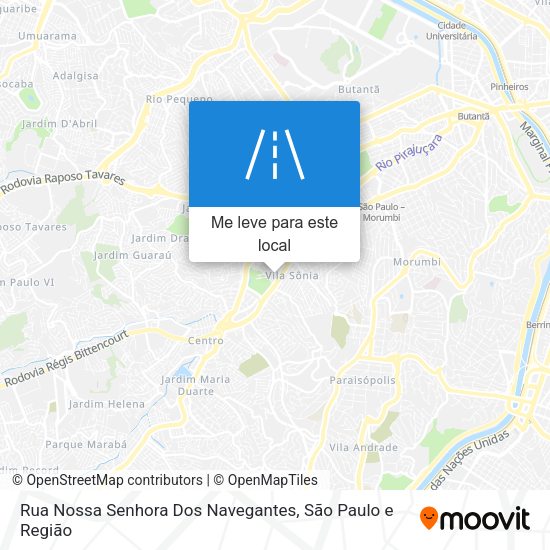 Rua Nossa Senhora Dos Navegantes mapa