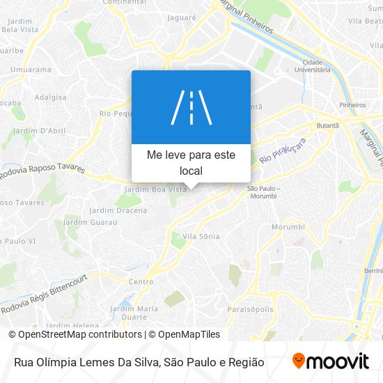 Rua Olímpia Lemes Da Silva mapa