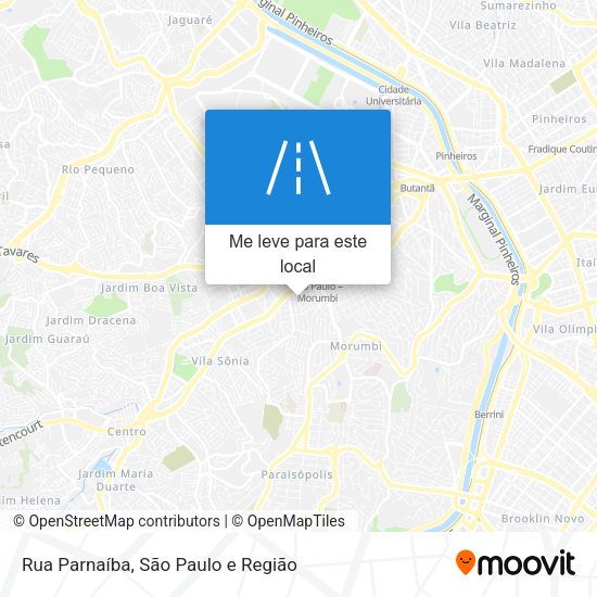 Rua Parnaíba mapa