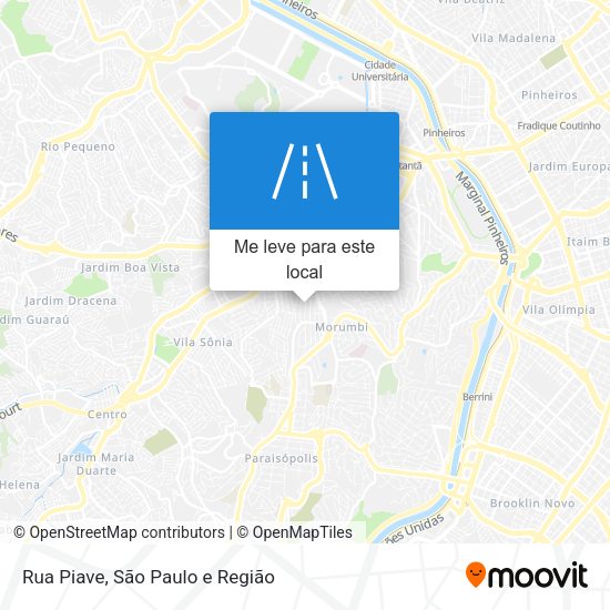 Rua Piave mapa
