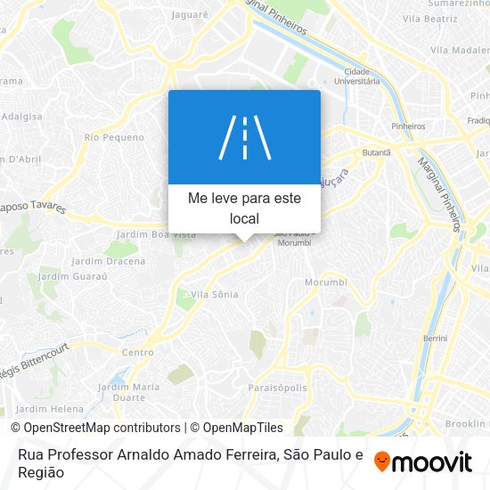 Rua Professor Arnaldo Amado Ferreira mapa