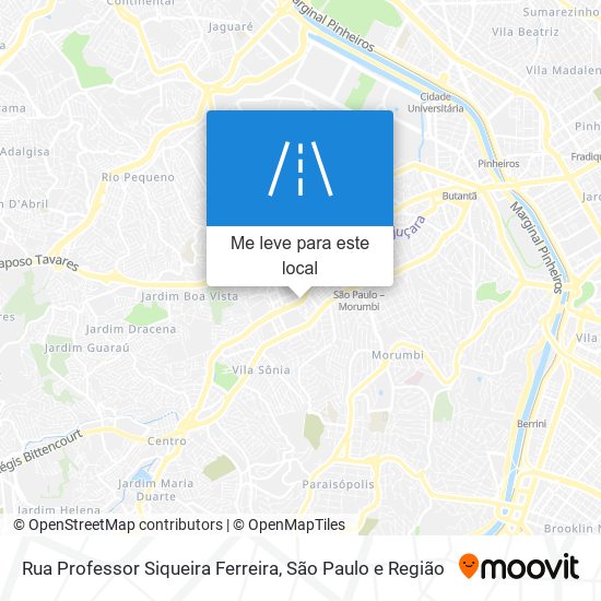 Rua Professor Siqueira Ferreira mapa