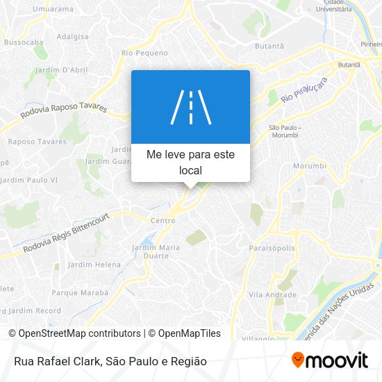 Rua Rafael Clark mapa