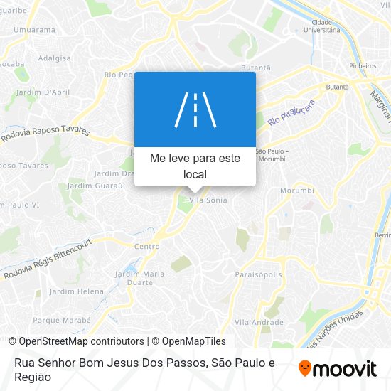 Rua Senhor Bom Jesus Dos Passos mapa