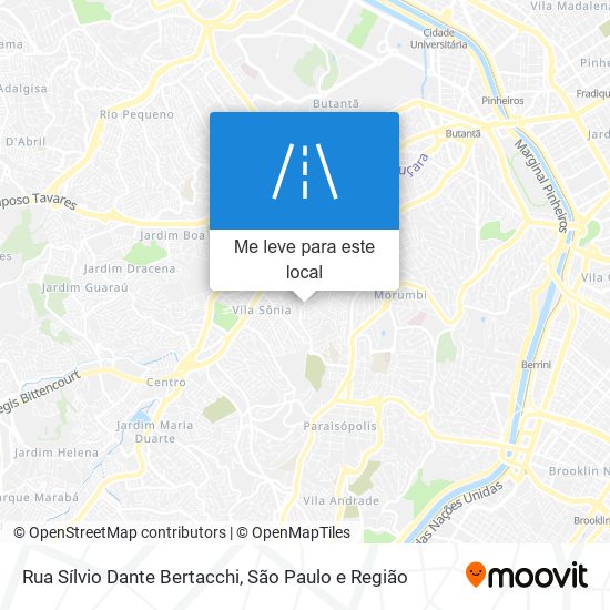 Rua Sílvio Dante Bertacchi mapa