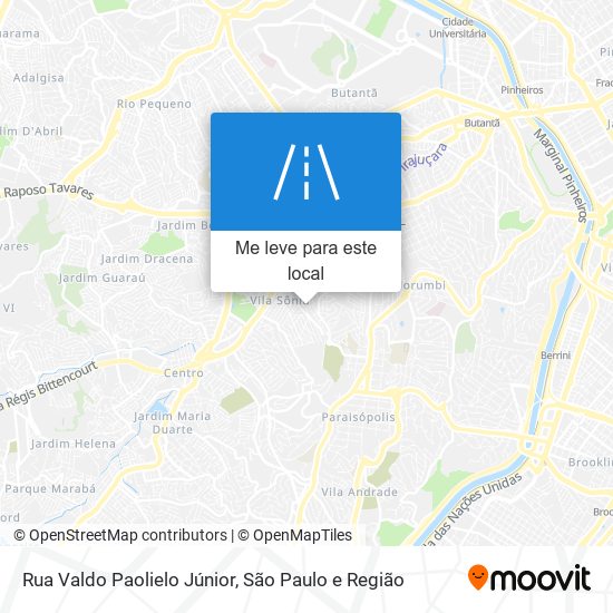 Rua Valdo Paolielo Júnior mapa