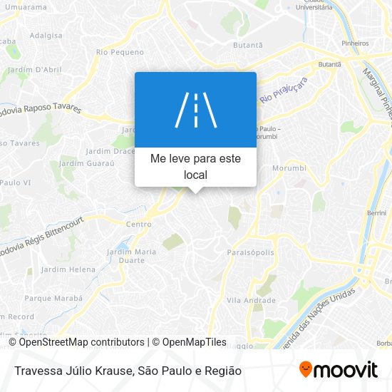 Travessa Júlio Krause mapa