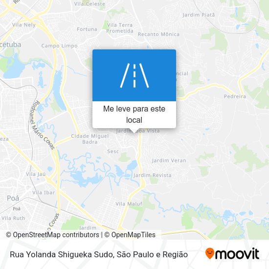 Rua Yolanda Shigueka Sudo mapa