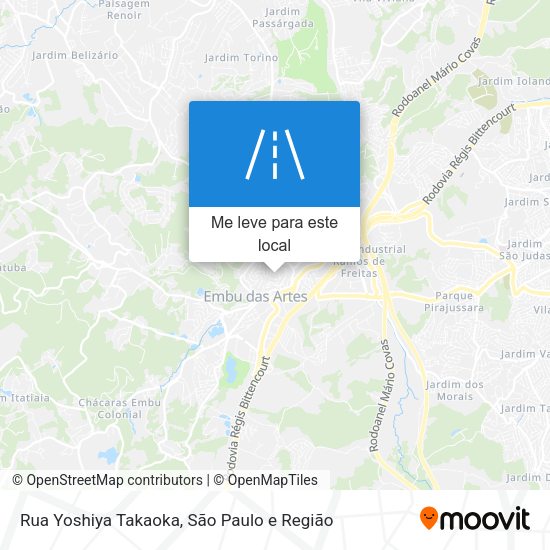 Rua Yoshiya Takaoka mapa