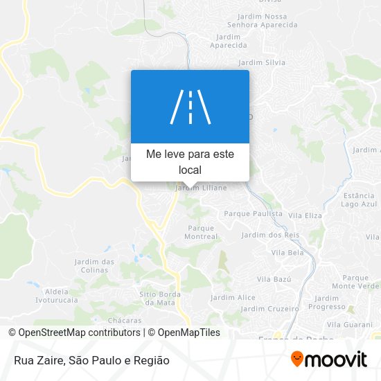 Rua Zaire mapa