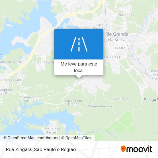 Rua Zingara mapa