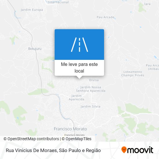 Rua Vinicius De Moraes mapa