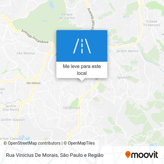 Rua Vinicius De Morais mapa
