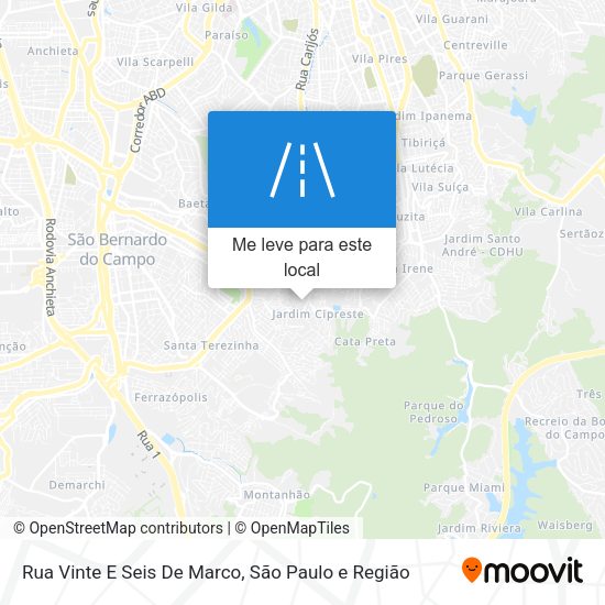 Rua Vinte E Seis De Marco mapa